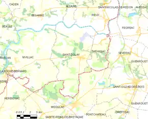 Poziția localității Saint-Dolay