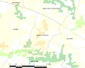 Poziția localității Saint-Gorgon