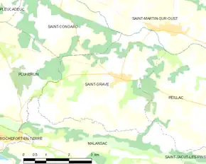 Poziția localității Saint-Gravé
