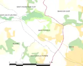 Poziția localității Saint-Perreux