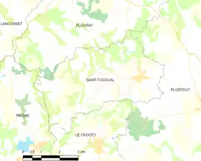 Poziția localității Saint-Tugdual