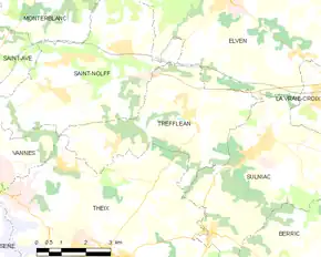 Poziția localității Treffléan