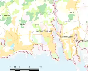 Poziția localității La Trinité-sur-Mer