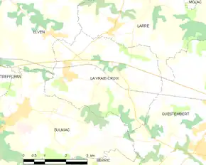 Poziția localității La Vraie-Croix