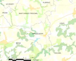 Poziția localității Kernascléden