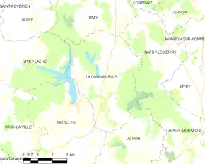 Poziția localității La Collancelle