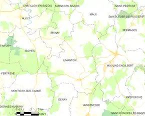 Poziția localității Limanton