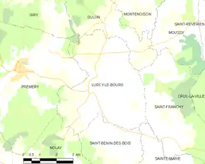 Poziția localității Lurcy-le-Bourg