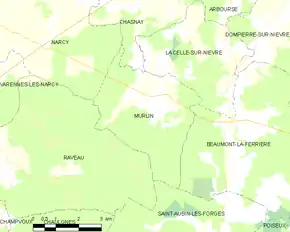 Poziția localității Murlin