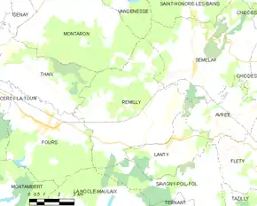 Poziția localității Rémilly