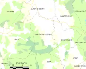 Poziția localității Saint-Benin-des-Bois