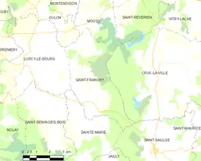 Poziția localității Saint-Franchy