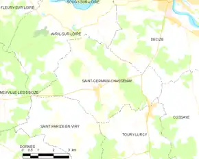 Poziția localității Saint-Germain-Chassenay