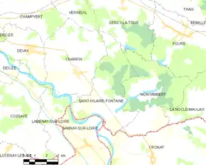 Poziția localității Saint-Hilaire-Fontaine