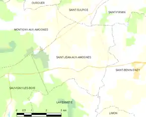 Poziția localității Saint-Jean-aux-Amognes