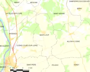 Poziția localității Saint-Loup