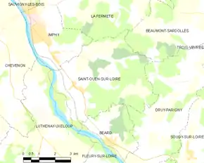 Poziția localității Saint-Ouen-sur-Loire