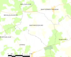 Poziția localității Saint-Parize-en-Viry