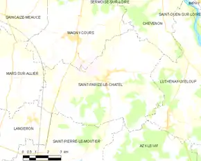 Poziția localității Saint-Parize-le-Châtel