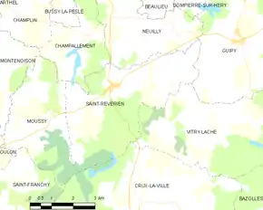 Poziția localității Saint-Révérien