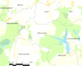 Poziția localității Vitry-Laché