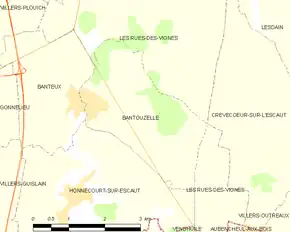 Poziția localității Bantouzelle