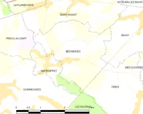 Poziția localității Bermeries