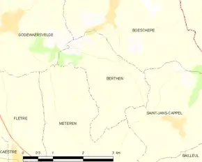 Poziția localității Berthen