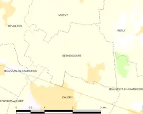 Poziția localității Béthencourt