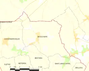 Poziția localității Boeschepe