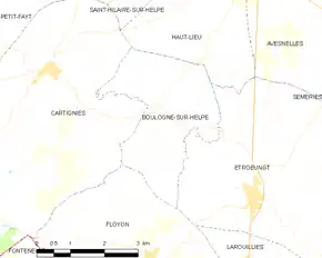Poziția localității Boulogne-sur-Helpe