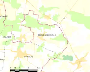 Poziția localității Bousignies-sur-Roc