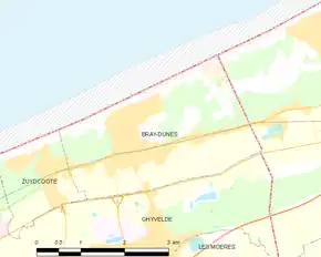 Poziția localității Bray-Dunes