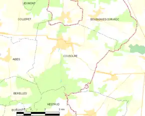 Poziția localității Cousolre