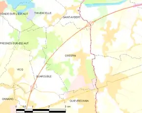 Poziția localității Crespin