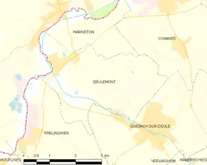 Poziția localității Deûlémont