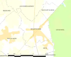Poziția localității Englefontaine