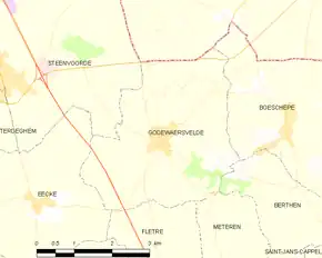 Poziția localității Godewaersvelde