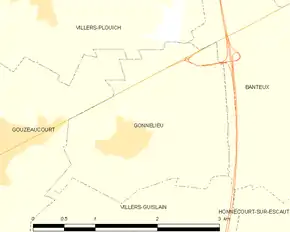 Poziția localității Gonnelieu