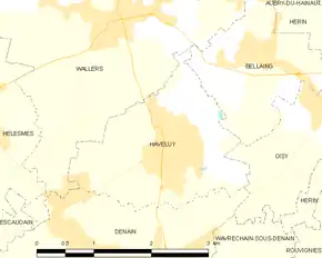Poziția localității Haveluy