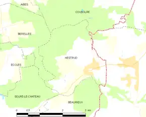 Poziția localității Hestrud