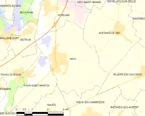Poziția localității Iwuy