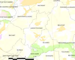 Poziția localității Limont-Fontaine