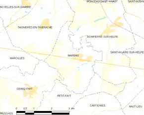 Poziția localității Marbaix