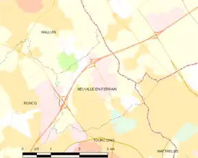 Poziția localității Neuville-en-Ferrain