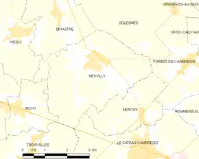 Poziția localității Neuvilly