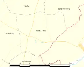 Poziția localității Oost-Cappel