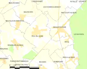 Poziția localității Poix-du-Nord