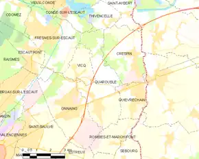 Poziția localității Quarouble