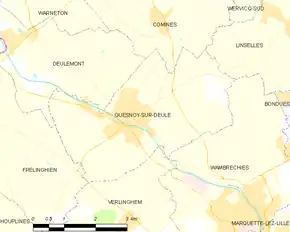 Poziția localității Quesnoy-sur-Deûle